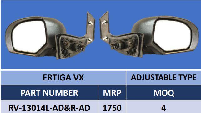 RVM-ERTIGA VX-RH (ADJUSTABLE)
