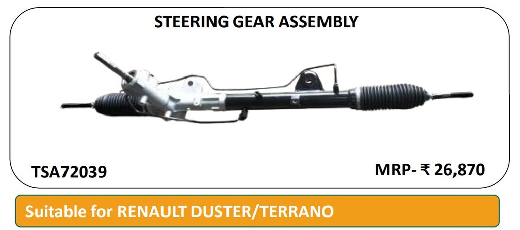 Steering Rack Assembly RENAULT DUSTER/TERRANO