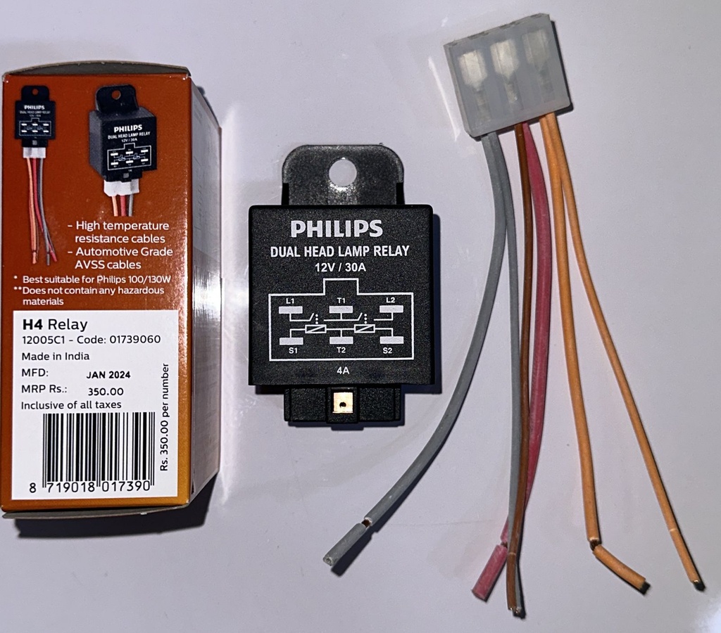 Philips Dual Lamp Relay With Wire