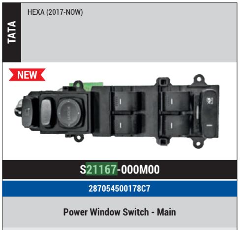 Switch PWS main Hexa 2017 onwards