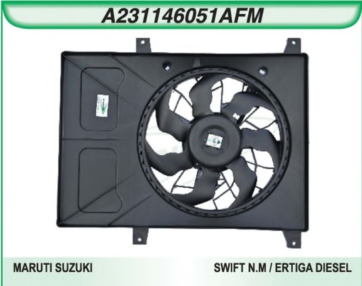 [Banco FMA Swiftnm Ertga D] Fan Motor Assly For Maruti Swift new model Ertiga Diesel A231146051AFM