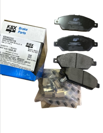 [kbx 50993] Front Brake Pad For Honda Amaze 2nd Gen Metallic