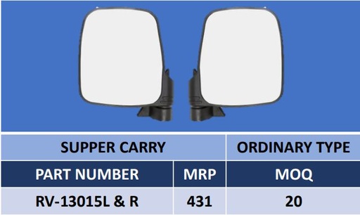 [M RV-13015L] RVM REAR VIEW MIRROR LH SUPER CARRY