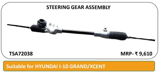 [QH TSA72038] Steering Rack Assembly HYUNDAI I-10 GRAND/XCENT