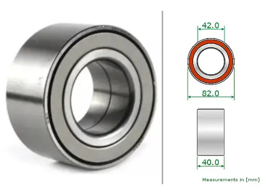 [FAG 7131939100] Wheel Bearing	Gen1 ABS Rear Toyota Fortuner 2nd Gen 