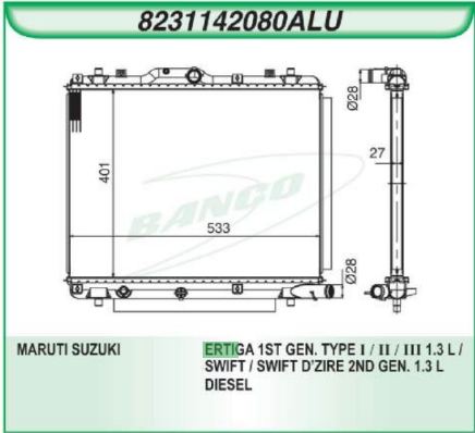 [banco R Ertiga swift n-m] Ertiga / swift diesel n-m  8231142010